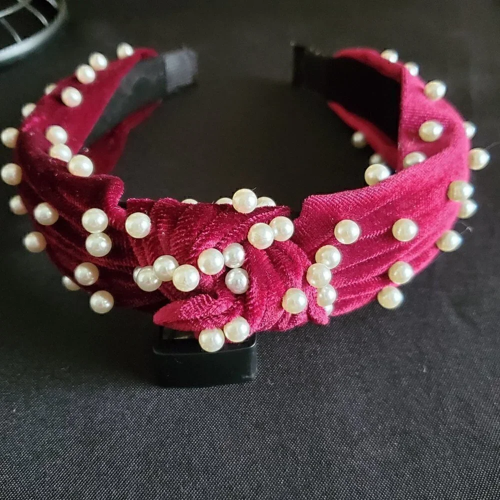 Pearl Velvet Headband
